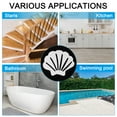 thumbnail image 3 of Uxcell 9 x 7cm Non Slip Bathtub Stickers Anti Slip Shower Cute Bathroom Floor 12Pcs White, 3 of 4