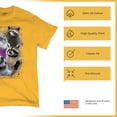 thumbnail image 6 of Racoons Howling at the Moon T-shirt Funny Galaxy Wildlife Universe Humor Weird Animal in Space Men's Tee, 6 of 7