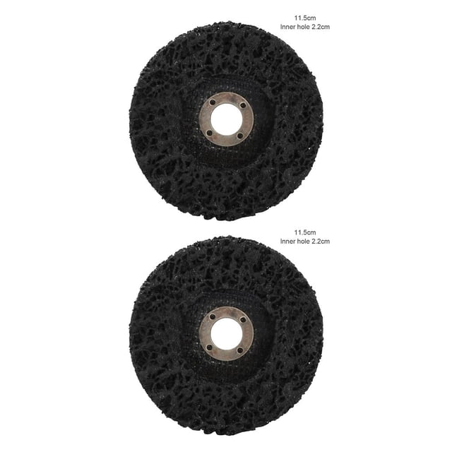 Scienceny Rueda de lijado Acero inoxidable Pulido Rectificado Orificio interior Herramientas de resistencia al desgaste Motocicletas Accesorios para #115 negro 2piezas Scienceny CBP069163