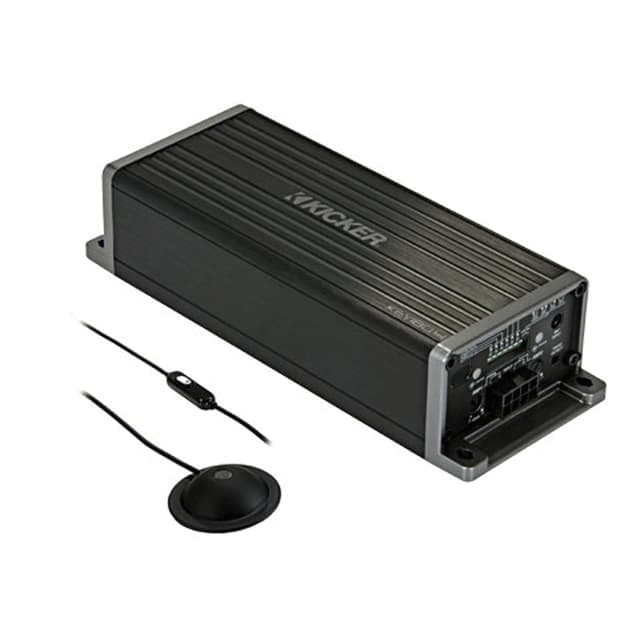 KICKER Smart Mono Amplificateur de Graves Révélateur et Processeur, Noir