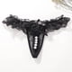 thumbnail image 2 of Braguitas tanga de encaje con abertura en la entrepierna y perlas de masaje para mujer - Ropa interior sexy transparente con ajuste cómodo para 50-70 kg, 2 of 3