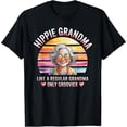 thumbnail image 2 of 100% Cotton Unisex Vintage Hippie Grandma Like A Regular Grandma Only Groovier T-Shirt, 2 of 5