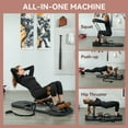 thumbnail image 4 of Soozier Machine à Squats Pliable Sissy Machine de Poussée des Hanches avec Support Rehausseur, 4 of 10