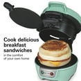 thumbnail image 3 of Hamilton Beach Breakfast Sandwich Maker with Egg Cooker Ring, Breakfast Station, Mint, 3 of 8