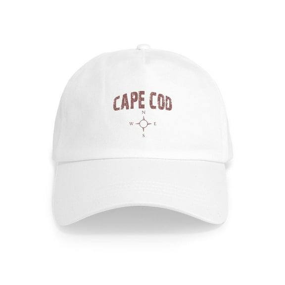CafePress - Cape Cod Compass Cap - Adjustable 100% Brushed Unisex Casual Cotton Baseball Cap, Beige, 1
