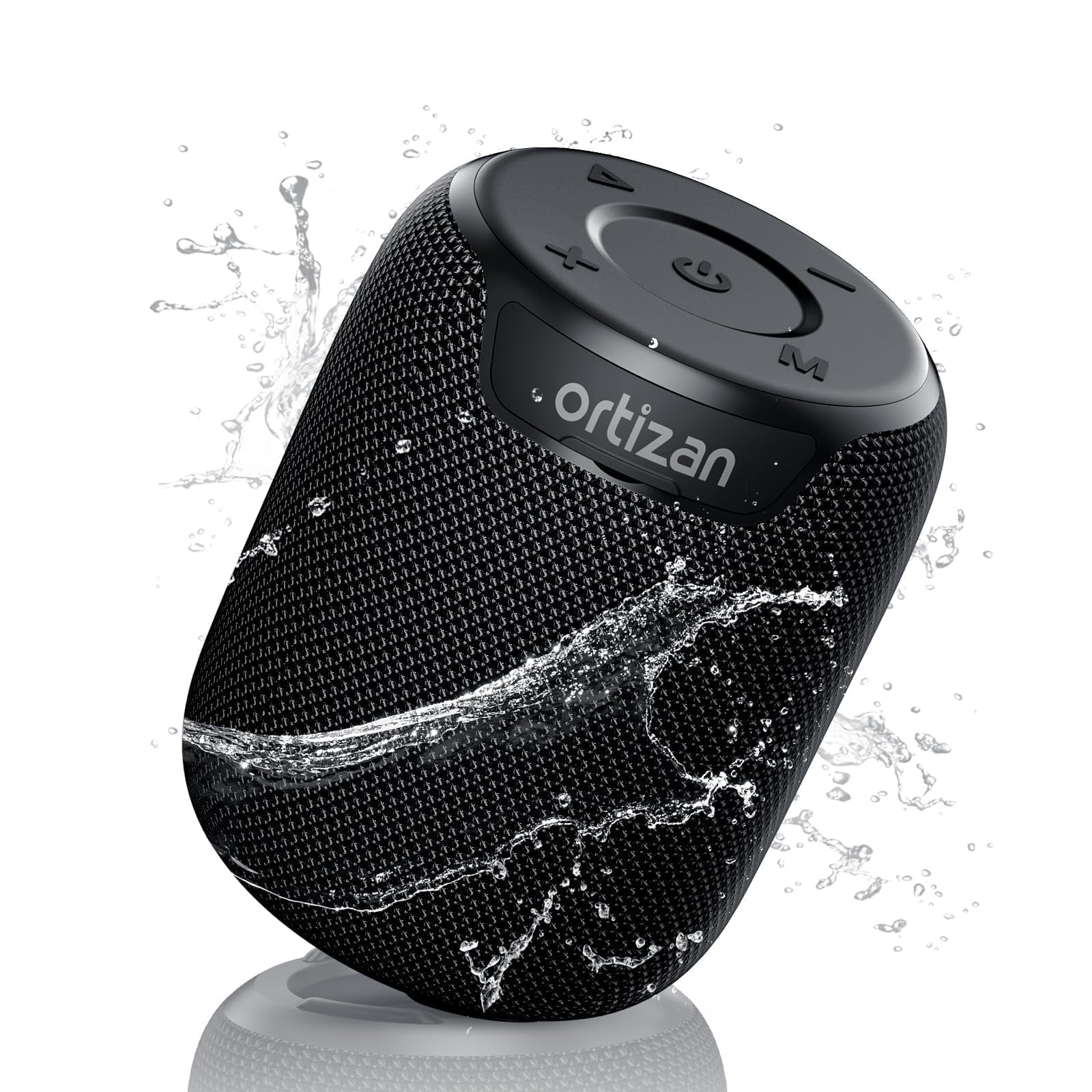 Ortizan X2 Mini Portable Wireless 5.3 Bluetooth Speaker, IPX7 Waterproof Outdoor Speaker with 15W Stereo Sound, 15H Playtime,Stereo Pairing