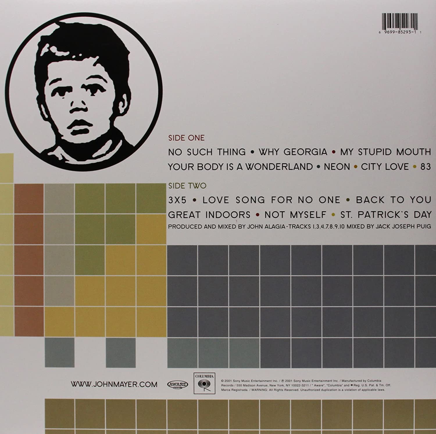 John Mayer - Room for Squares - Music & Performance - Vinyl John Mayer - Room for Squares - Music & Performance - Vinyl