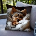 thumbnail image 2 of Dog Pattern Pillow Cover, Decorative Cushion Case, Soft Square Pillowcase with Hidden Zipper, for Sofa Bed Home Decor, 2 of 7