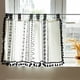 thumbnail image 4 of Cortinas de cocina de 59 pulgadas de largo, juego de cortinas con estampado de cuadros en blanco y negro, para baño, sótano, cafetería, bolsillo para barra, 17,7 pulgadas de ancho ER  Rojo Verde, 4 of 5