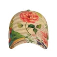 thumbnail image 2 of Daiia Vintage Bird print Baseball Cap Men Women Golf Dad Hat Adjustable Original Classic Low Profile Hat Unconstructed Plain Cap, 2 of 9