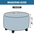 thumbnail image 2 of Dowbom Velvet Round Ottoman Cover Stretch Storage Stool Footstool Protector Covers Washable, 2 of 7