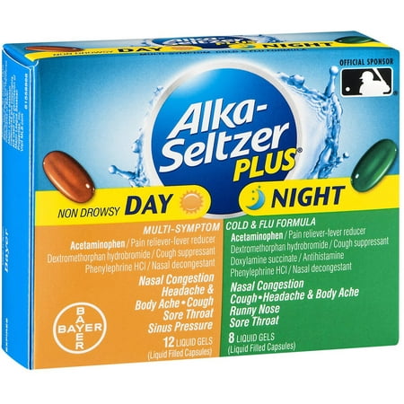 Alka Seltzer Plus Day/Night Cold and Flu, 20 CT (Pack of (Best Day And Night Cold Medicine)