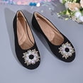 thumbnail image 5 of Hurxie Women's Flats, Foldable Ballet Flats for Women, Fashion Buckle Round Toe Comfort Light Weight Slip-On Dress Shoes Black 7.5, 5 of 8