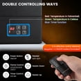 thumbnail image 7 of Amijoy 27" Electric Fireplace Heater, Freestanding Fireplace Stove With Remote Control, 7 Flame Colors, Overheat Protection, 7 of 7