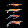 thumbnail image 2 of 1PCS/ Bag 6cm 3g Luminous Simulation Shrimp Soft Bait Artificial Soft Rigs Fishing Lure Bass Sea Fishing Tackle He Qiyong unisex, 2 of 2