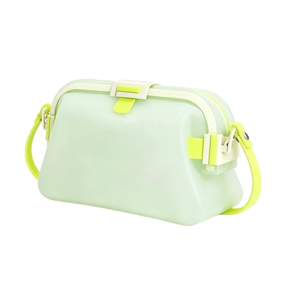 Huggea Bag, Women Summer Silicone Handbag, 67.63 fl oz Waterproof Foldable Crossbody Tote, Portable Water Storage Pouch For Pool Swimming Beach Shower Travel Outdoor(G,One Size)