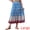 Blue, variant on Women's Summer Beach Graphic Midi Western Skirts Medium Green