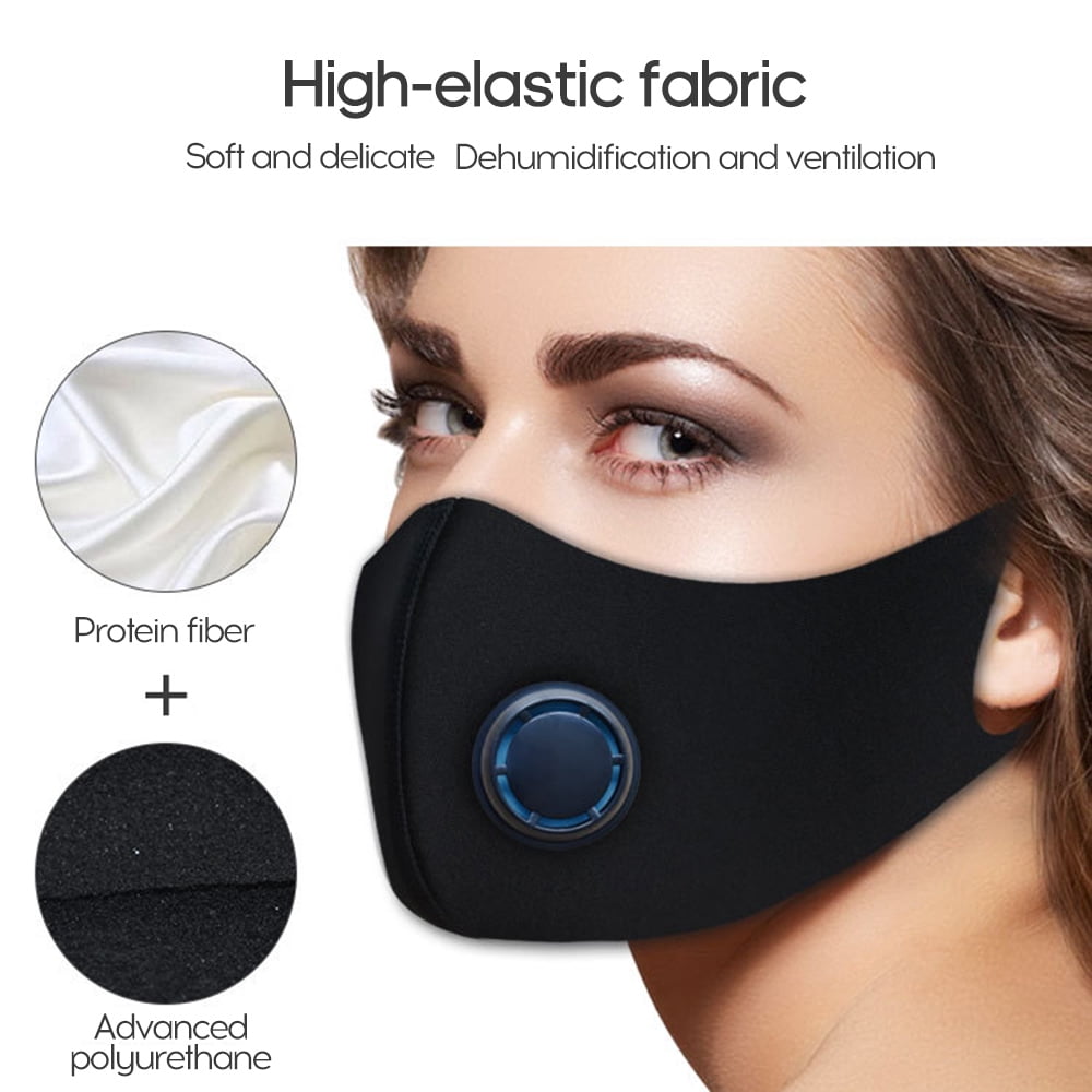 Pollution Masks For Men & Women Reusable Cotton Air Filter Mask With