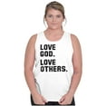 thumbnail image 4 of Love God and Others Christian Quote Tank Top T Shirts Men Women Brisco Brands S, 4 of 6