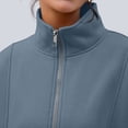thumbnail image 3 of SUNBS Womens Sweatshirts Quarter Zip Oversized Mock Neck Pullover Half Zip Pockets Pullover Fleece Jacket Fall Clothes Cozy Clothes, 3 of 7