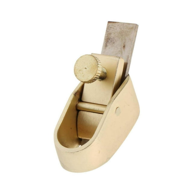 Brass plane Violin making luthier tool Woodworking Plane Cutter Curved woodworking thumb plane Golden S