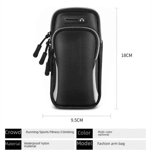 Bolsa de brazo para teléfono móvil para correr, bolsa de brazo multifuncional para deportes al aire libre, bolsa de brazo para fitness, bolsa de brazo impermeable para muñeca