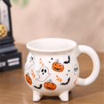 thumbnail image 2 of de Cerámica Mágica de Mago de Halloween, Adorno , Calabaza, Fantasma, Té de la Tarde, Desayuno, Leche, Regalo, 2 of 5