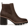 thumbnail image 2 of Naturalizer Women's Madalynn Gore Block Heel Bootie Truffle Taupe Brown 9M, 2 of 5