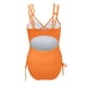 thumbnail image 2 of Gibobby Batas de baño mujeres spa Traje de baño con cuello en V para mujer Traje de baño de corte con lateral Traje de baño acanalado(Naranja,XL), 2 of 4