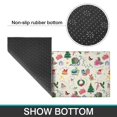 thumbnail image 6 of Beige Christmas Santa Pattern Kitchen Rugs Sets Of 2,Anti Fatigue Kitchen Mat Rugs Non Slip Washable,Decorative Kitchen Floor Mats for Kitchen,Sink,Laundry,17"x30"+17"x47", 6 of 7