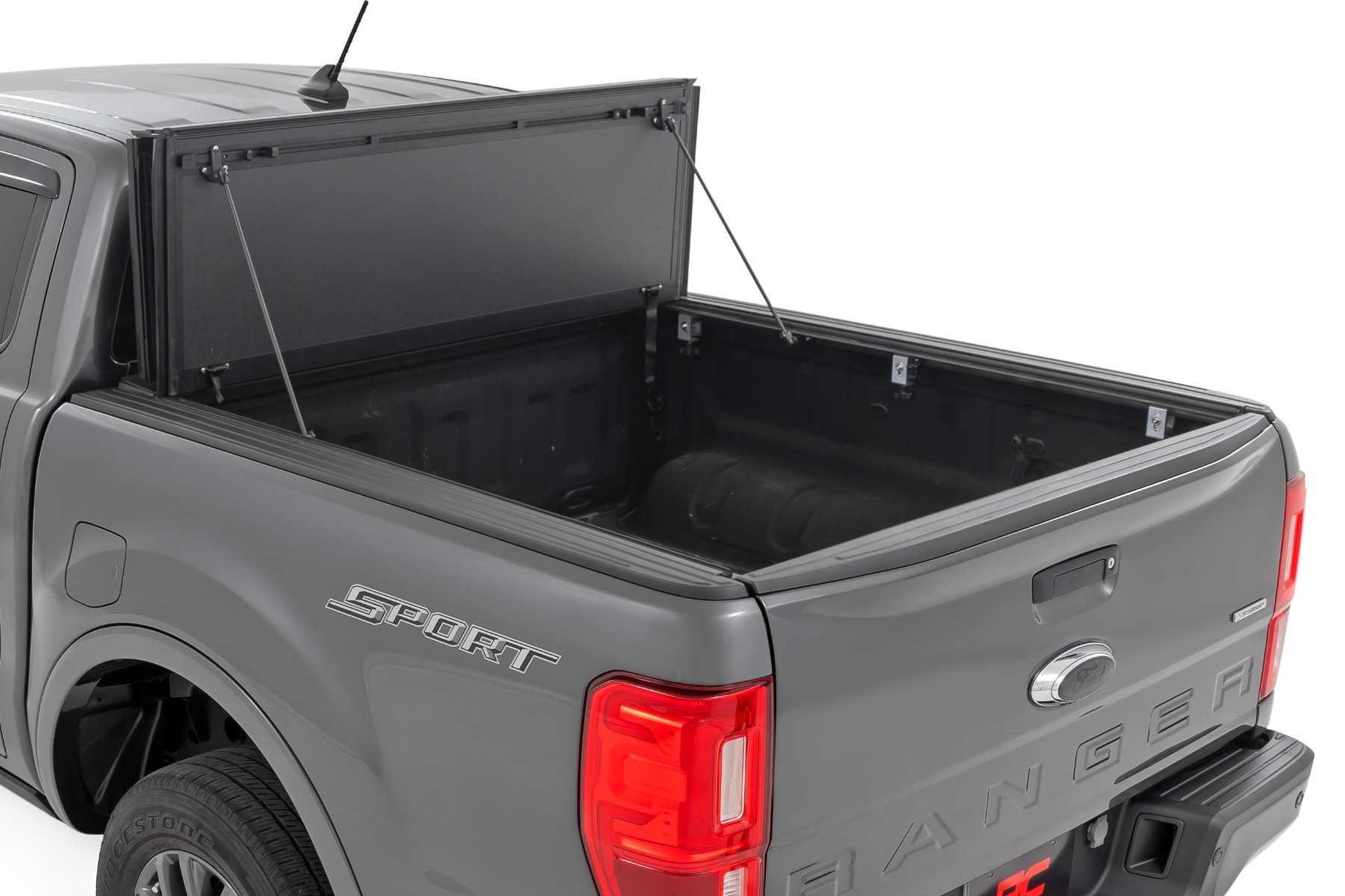 Rough Country Hard Flip-Up Bed Cover for 2019-2023 Ford Ranger | 6' - 49220600