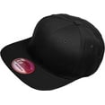 thumbnail image 3 of Pro Style Classic Snapback Wool Blend Plain Basic Cap Hat, 3 of 7