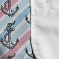 thumbnail image 4 of Anchor Microwave Oven Cover, Abstract on Pastel Colored Stripes Diagonally Arranged Pattern, Water Resistant Organizer with Pockets for Kitchen, 36" x 12", Pale Blue Pale Pink, by Ambesonne, 4 of 4