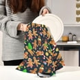 thumbnail image 6 of GZHJMY Soft Absorbent Reusable Kitchen Towels, Set of 1|28x18 in, Gingerbread Man in A Hat Dining Kitchen Living Room Tea Towels Dish Towels Decorative Towels, 6 of 7