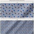 thumbnail image 2 of Soimoi Cotton Poplin Fabric Waves,Whale & Dolphin Ocean Printed Craft Fabric by The Yard 56 Inch Wide, 2 of 7