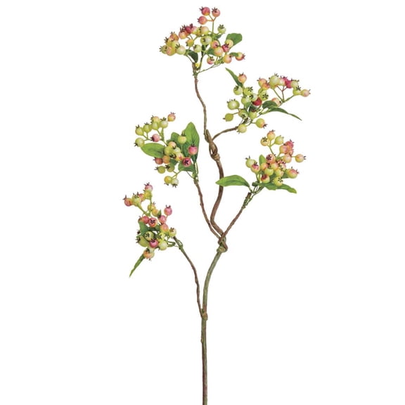 Allstate Twig Berry Artificial Floral Spray - 22" - Pink and Cream