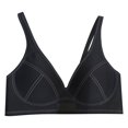 thumbnail image 1 of Brasier sin Varillas Mujer Sujetador Yungan para Mujer, sin Costuras, con Tiras de Gelatina Secundarias, sin Aros, con Fruncido Pequeño y Soporte Suave Mediana, 1 of 3