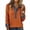 Saffron, variant on Tops with Denim Collar for Women Patchwork Long Sleeve Shirts Western Button Front Plus Size Work Tops Saffron M