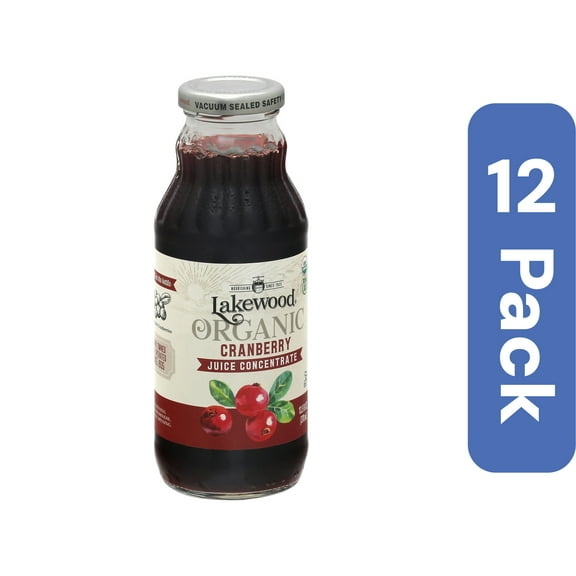 Lakewood Organic Cranberry Juice Concentrate 12.5 fl oz (Pack of 12)