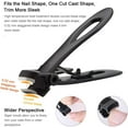 thumbnail image 5 of Ultra Wide Jaw Opening Big Nail Clippers, Toenail Clippers for Thick Nails and Tough Nails with File, for Men, Women, Manicure & Pedicure (Black), 5 of 6