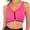 Red, variant on 1/2 Pcs Women's Yoga Sports Bras Training Stretch Tank Top High Impact Padded Bra Front With Zipper Closure