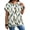 White, variant on SOMER Plus Size Women Blouses Crew Neck Short Sleeve Summer Shrit Dressy Casual Tops