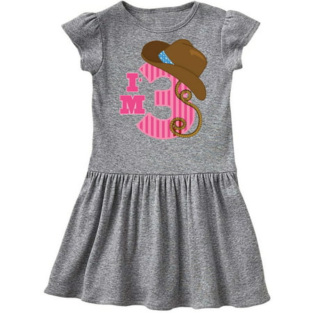 3rd Birthday 3 Year Old Cowgirl Toddler Dress