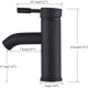 thumbnail image 4 of Grifo de baño en cascada, grifo monomando para lavabo de baño, grifo de bidé negro para agua fría y caliente, disponible con estructura de latón, 4 of 5