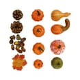 thumbnail image 1 of Juego de decoración de calabazas artificiales, decoración de otoño, espuma falsa, manualidades, calabaza pequeña realista para decorar el hogar,, 1 of 8