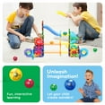 thumbnail image 5 of PicassoTiles Marble Run Add-On Accessories for Race Track Expansion – Magnetic Tiles STEM Building Blocks Toy for Kids, 5 of 8