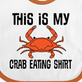 thumbnail image 4 of Inktastic This is My Crab Eating Shirt Boys or Girls Baby Bib, 4 of 4