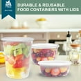 thumbnail image 4 of Contenedores de almacenamiento de alimentos vivigu Deli, 48 juegos, 240, 480, 960 ml, 4 of 7