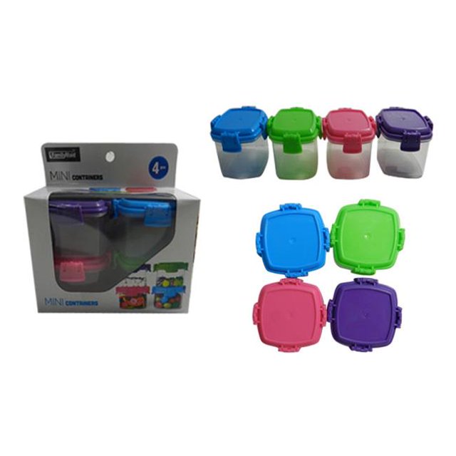 FamilyMaid 62352 4 Piece Square Storage Container with Lock, Pack of 48