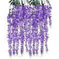thumbnail image 4 of 12Pcs 3.6Ft Purple Wisteria Vines - , Hanging Garlands, for Wedding/Home Decor, 4 of 6